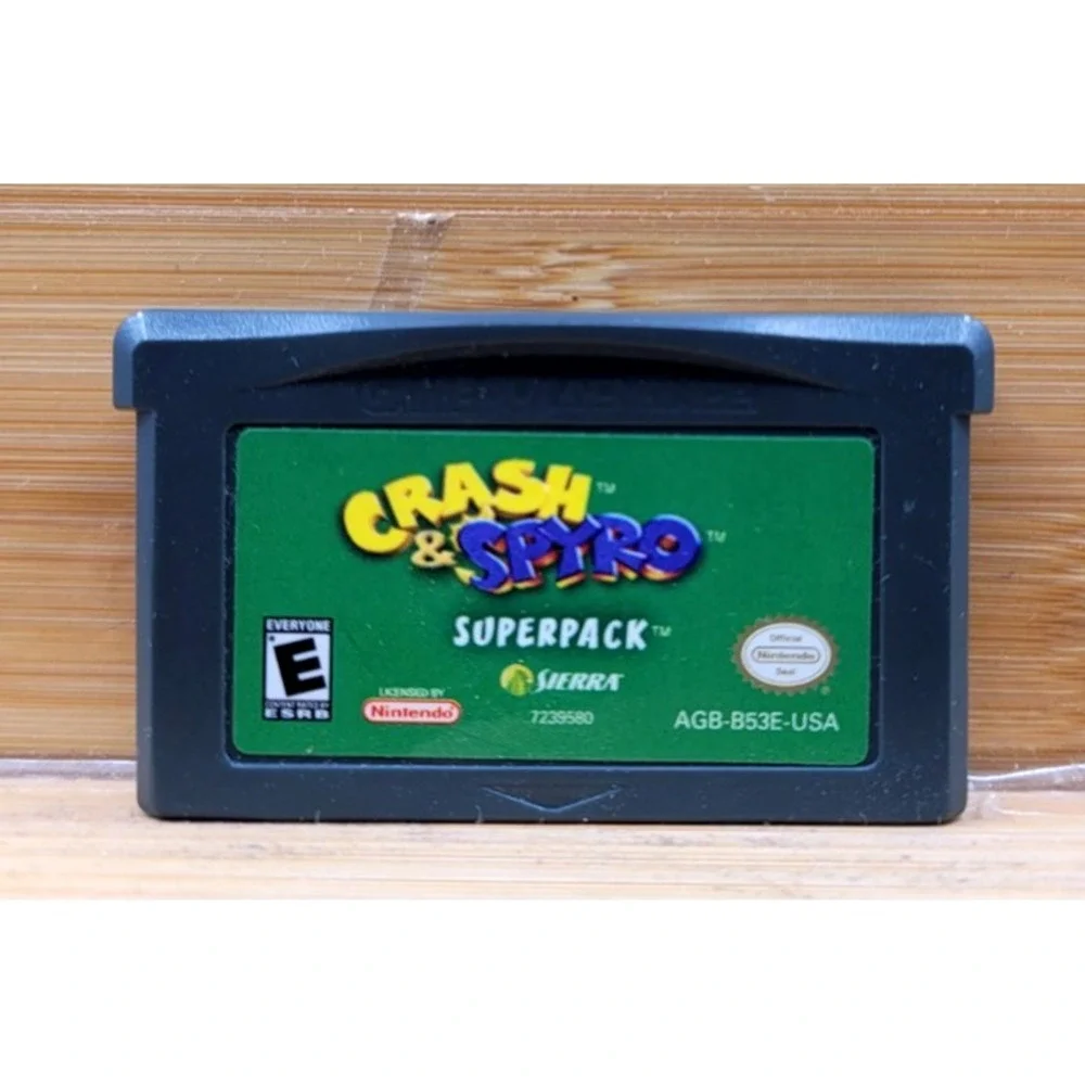 Crash and Spyro Superpack - GameBoy Advance CART ONLY